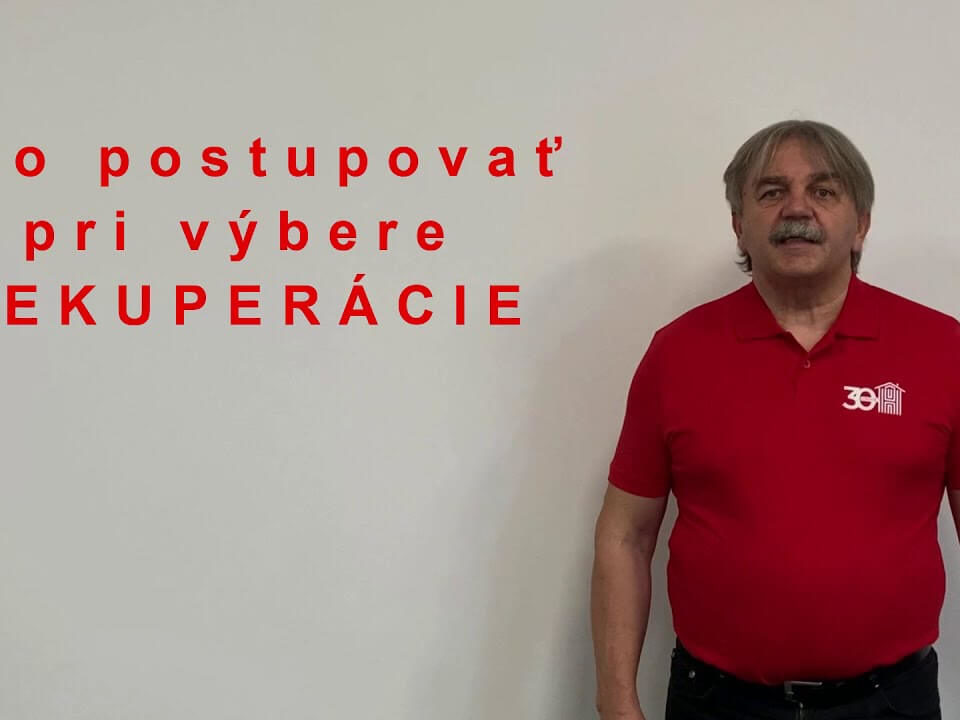 Ako postupovať pri výbere REKUPERÁCIE - video